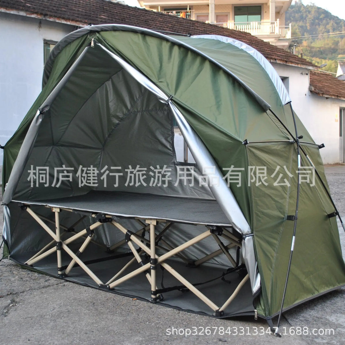 Waterproof Silver-Coated Single Person Camping Storage Tent