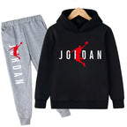 Kids' Slam Dunk Pattern Hoodie Pants Two-Piece Set