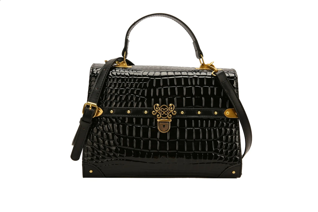 Women's Solid PU Leather Shoulder Crossbody Bag