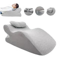 Ergonomic Memory Foam Bed Wedge Pillow with Neck Support