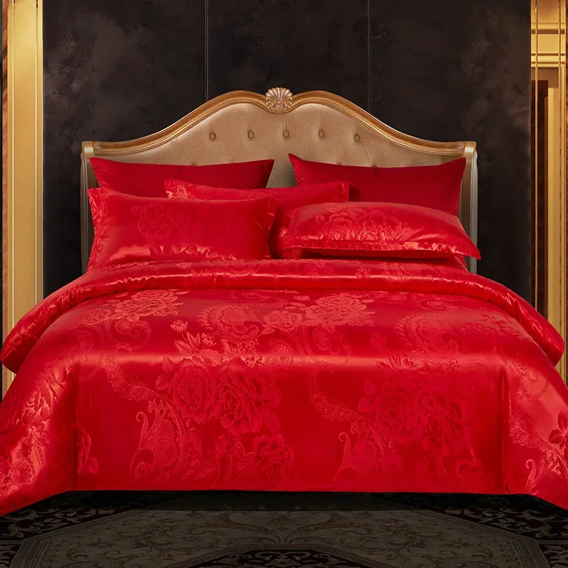 European Luxury Soft Duvet Cover and Bedroom Bedding Set