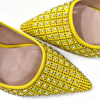 Women's Pointed Toe Spike Heel Pumps and Handbag Set