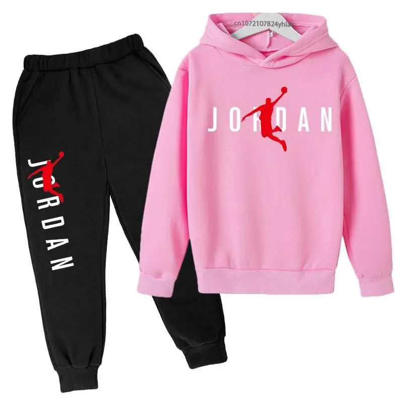 Kids Unisex Hoodie and Pants Tracksuit Set