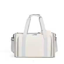 Expandable Double-Sided Pet Carrier Bag Breathable Travel Tote for Cats and Small Dogs