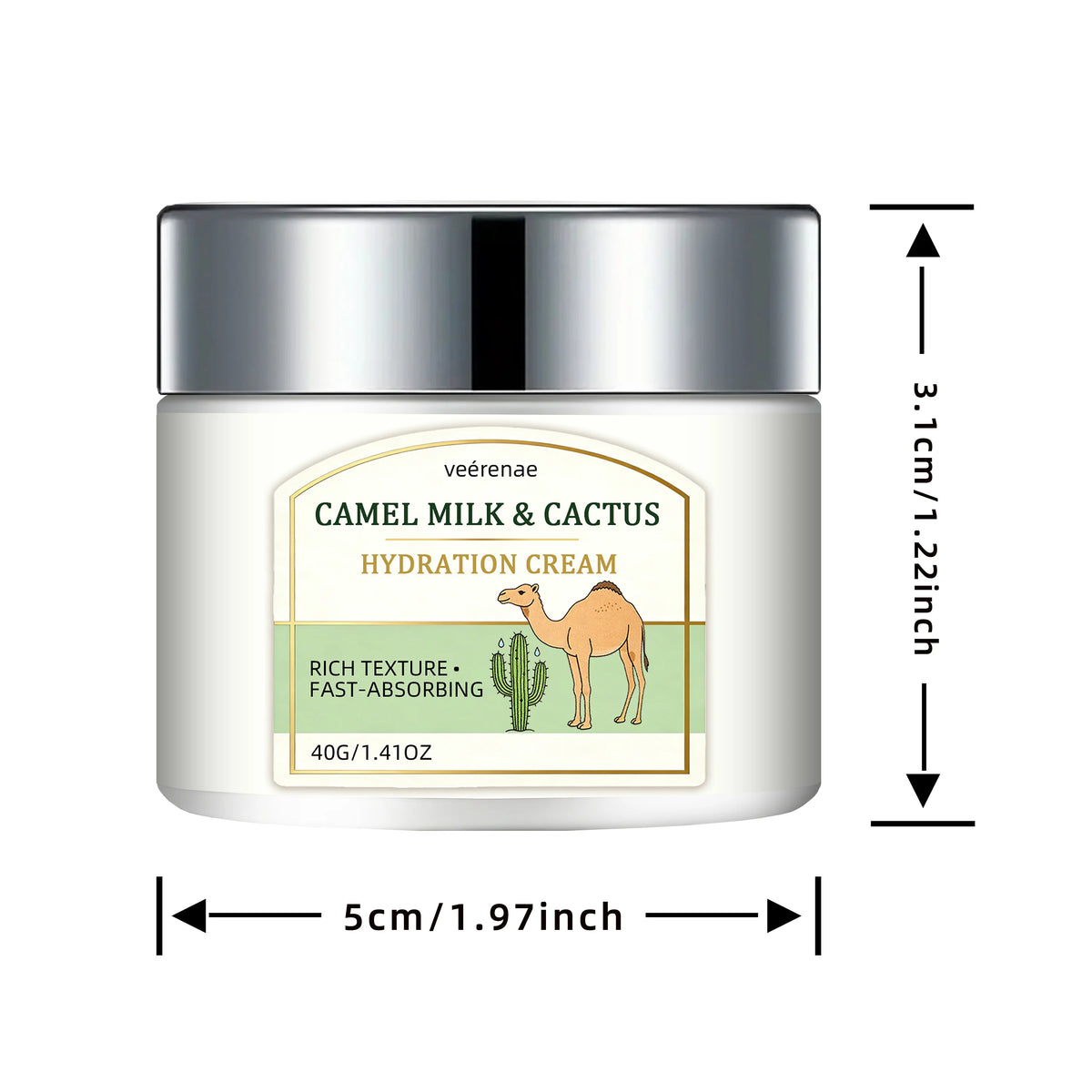 Unisex Camel Milk & Cactus Hydration Nourishing Face Cream