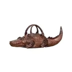 Women's Crocodile Shape Tote Shoulder Crossbody Handbag