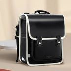 Kids' Fashion PU Leather Waterproof School Backpack