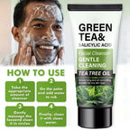 Men's Green Tea & Salicylic Acid Deep Cleansing Face Wash 2.1 oz
