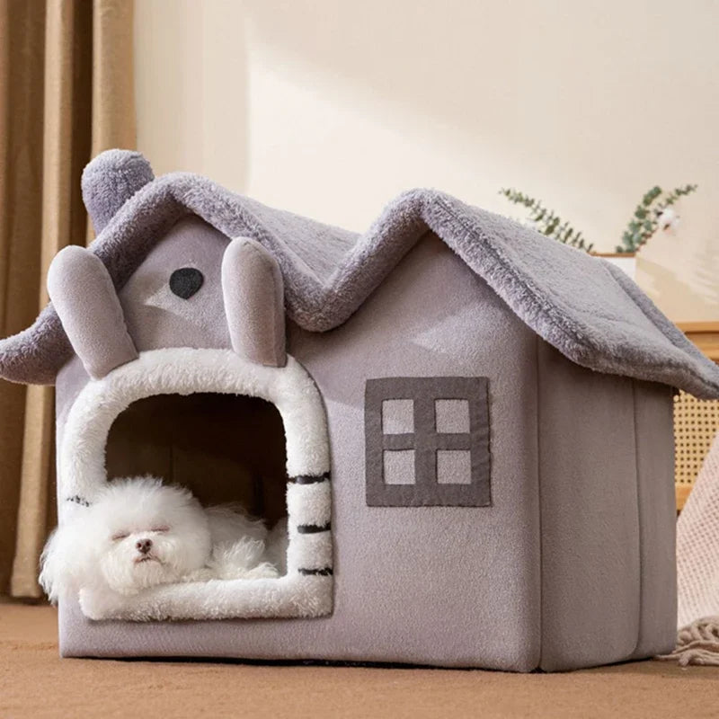 Foldable Dog House Kennel Bed Mat for Small and Medium Dogs and Cats