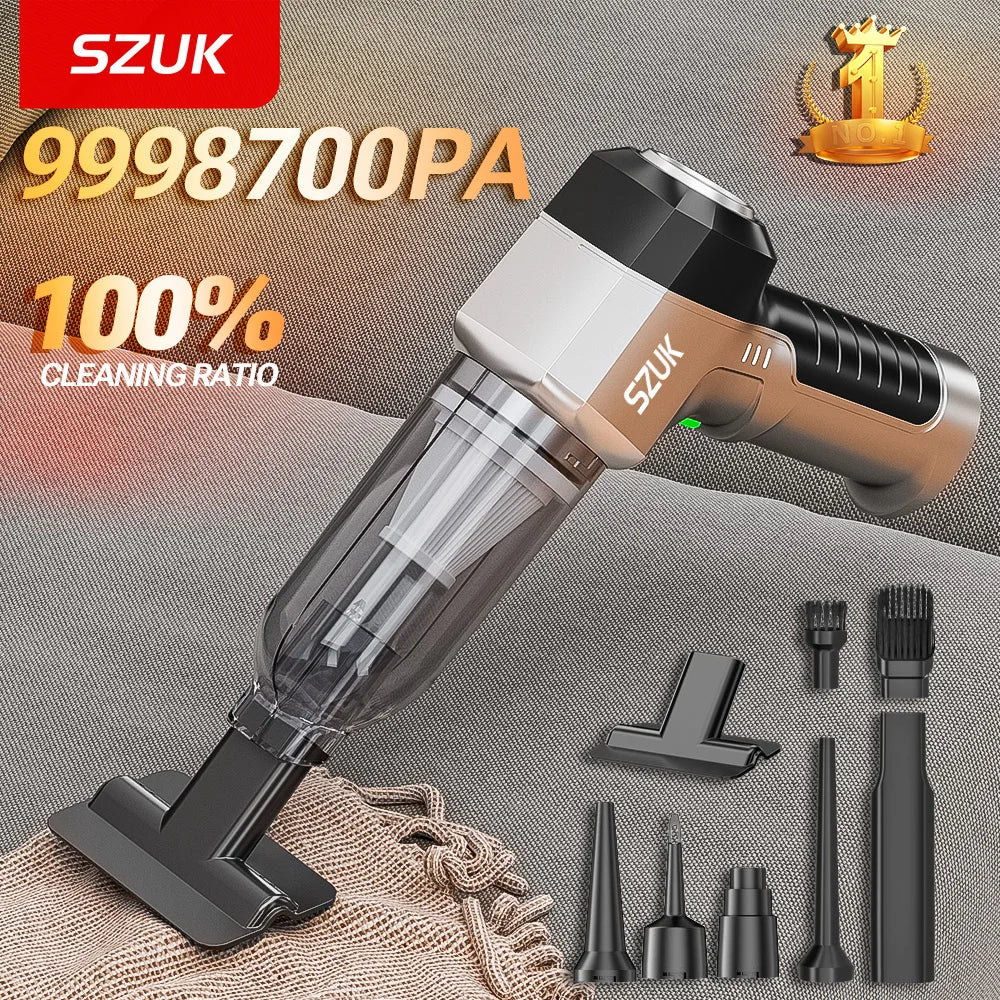 Cordless Handheld Car Vacuum Cleaner with Rechargeable Battery