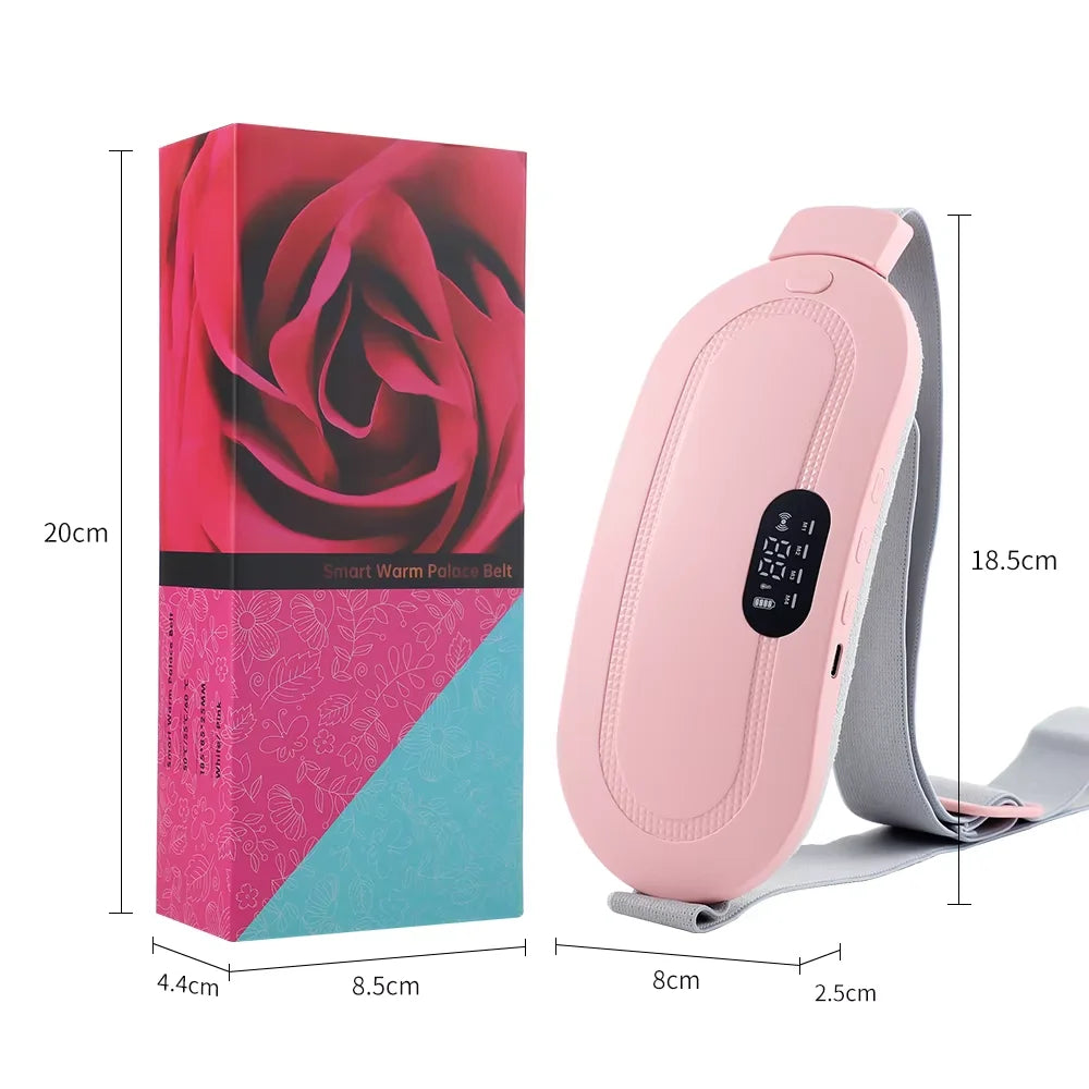 Menstrual Heating Pad with Vibration Massage and Smart Timer