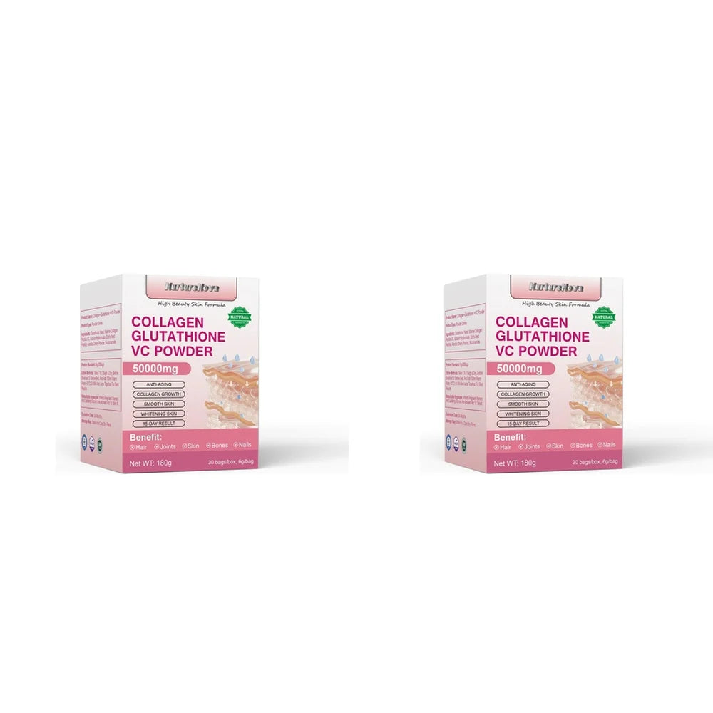 Marine Collagen Peptides Glutathione Vitamin C Powder 30 Sachets 6.3 oz