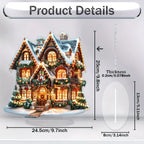 Bohemian Christmas Flat Acrylic Plaque and Desktop Tabletop Ornament