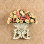 European Resin Angel Wall Vase and Planter Mural Ornament