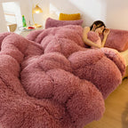 Extra Thick Flannel Lamb Fleece Winter Quilt