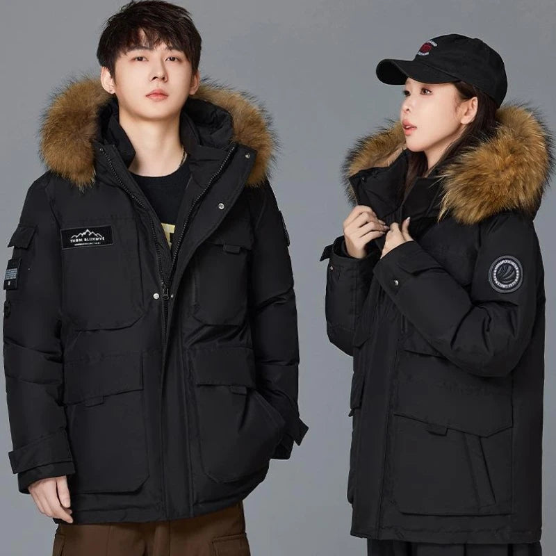 Men's Thick Warm Hooded Winter Parka Coat