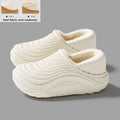 Warm Plush Waterproof EVA Slippers and Thick Furry Slides