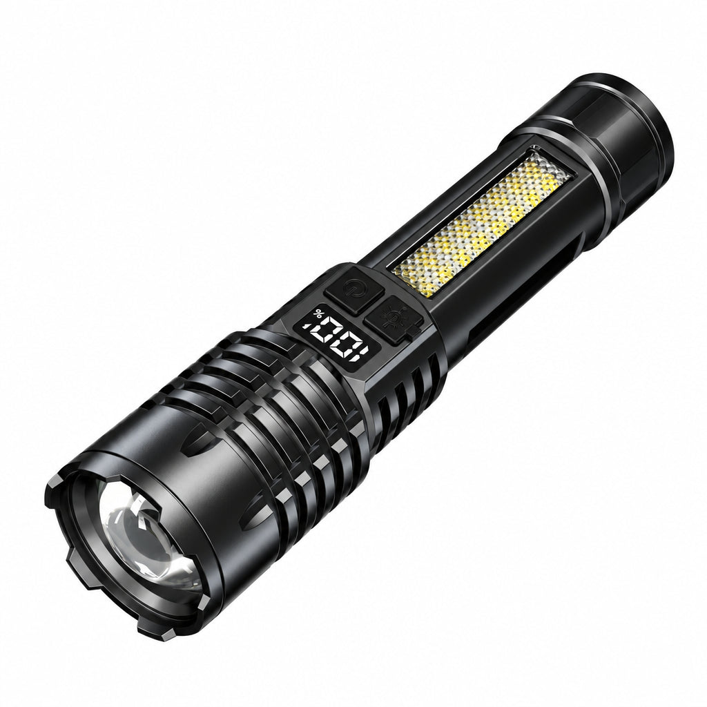 Rechargeable LED Flashlight with COB Side Light