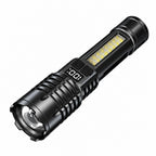 Rechargeable LED Flashlight with COB Side Light