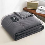 Double Sided Cooling Blanket and Breathable Cotton Quilt