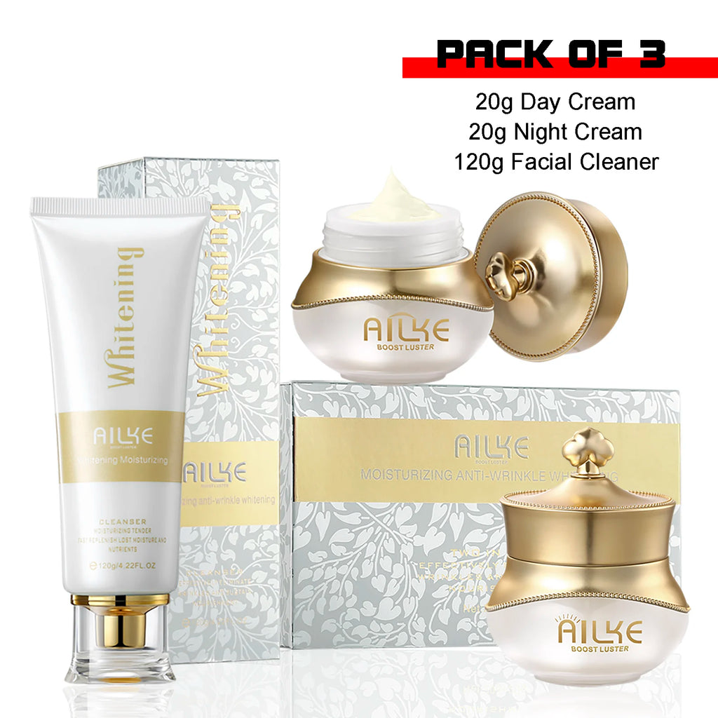 Whitening Anti-Wrinkle Face Cream and Serum Skincare Set