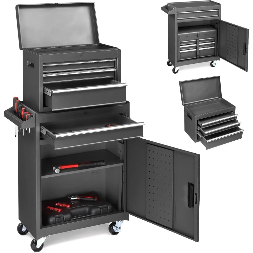 4 Drawer Rolling Tool Chest with Wheels and Lock Storage Cabinet