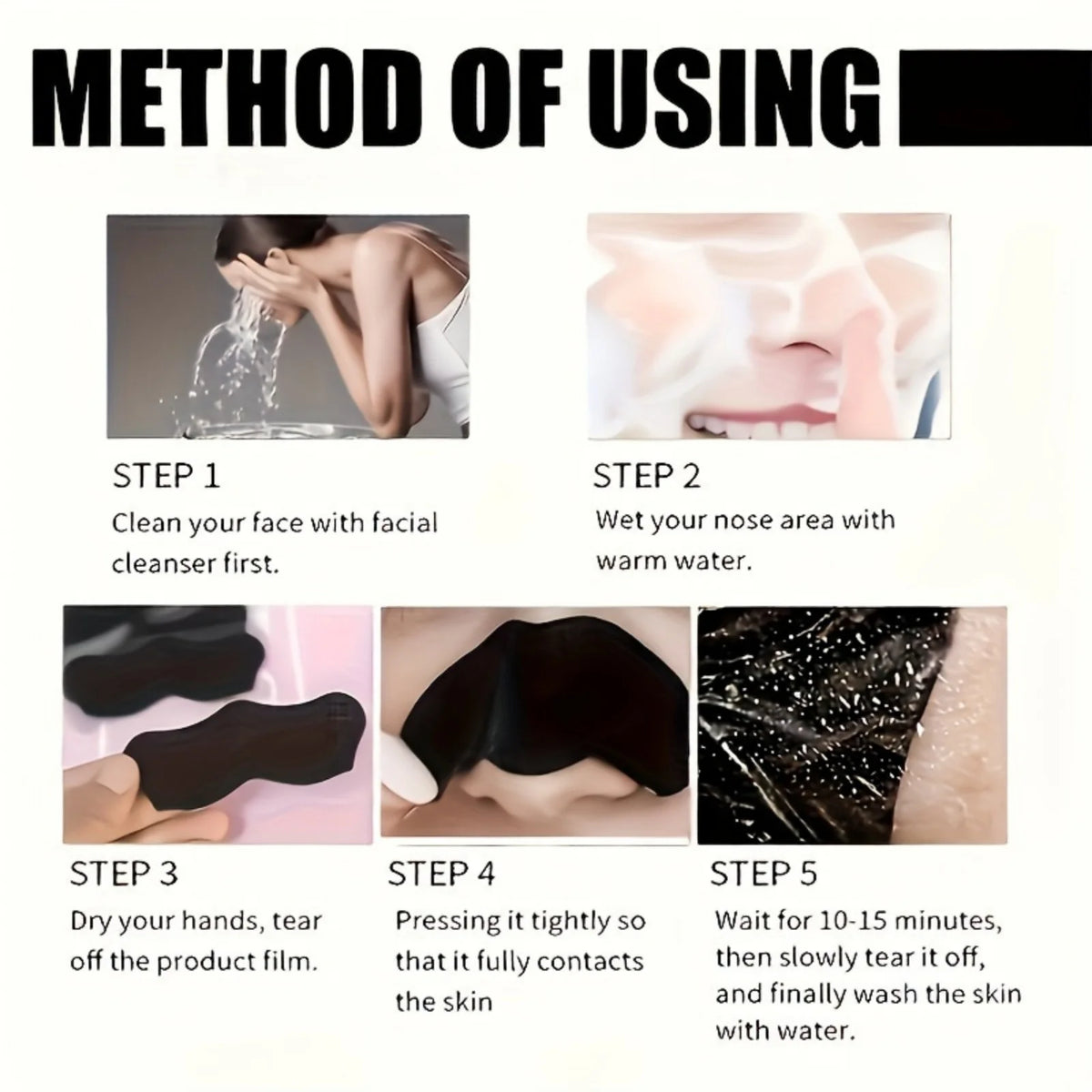 Unisex Alcohol-Free Nose Cleaning Pore Strips