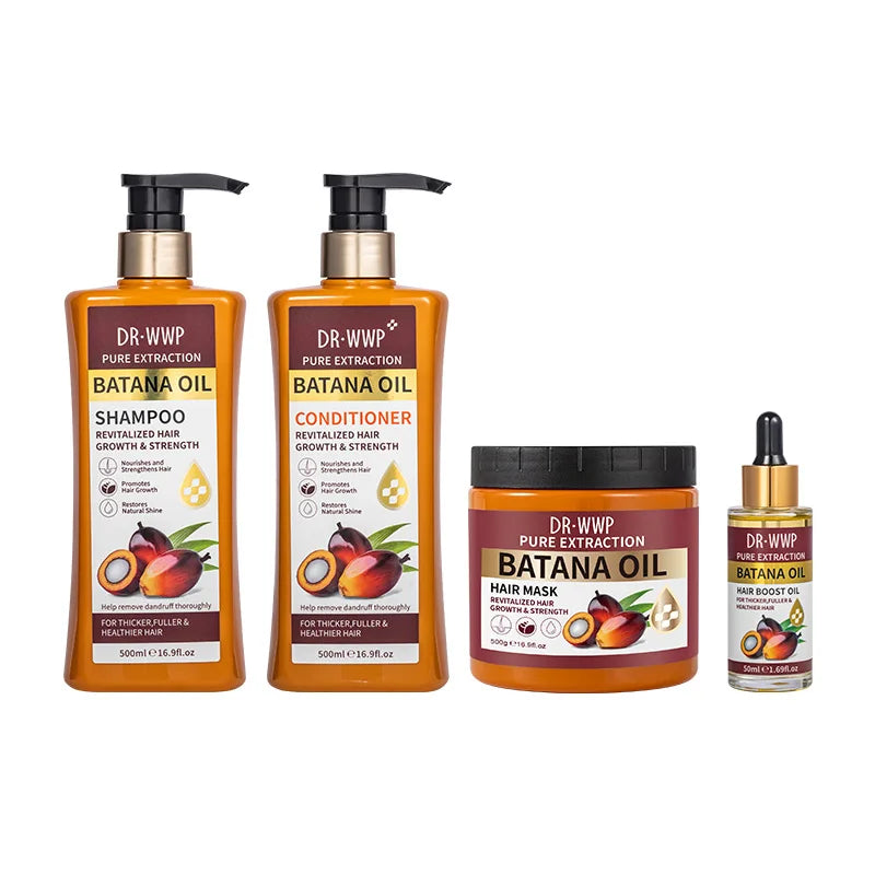 Batana Oil Shampoo and Conditioner Set Smooth Frizzy Hair 16.9 fl oz