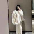 Women's Thick Warm Hooded Faux Fur Coat