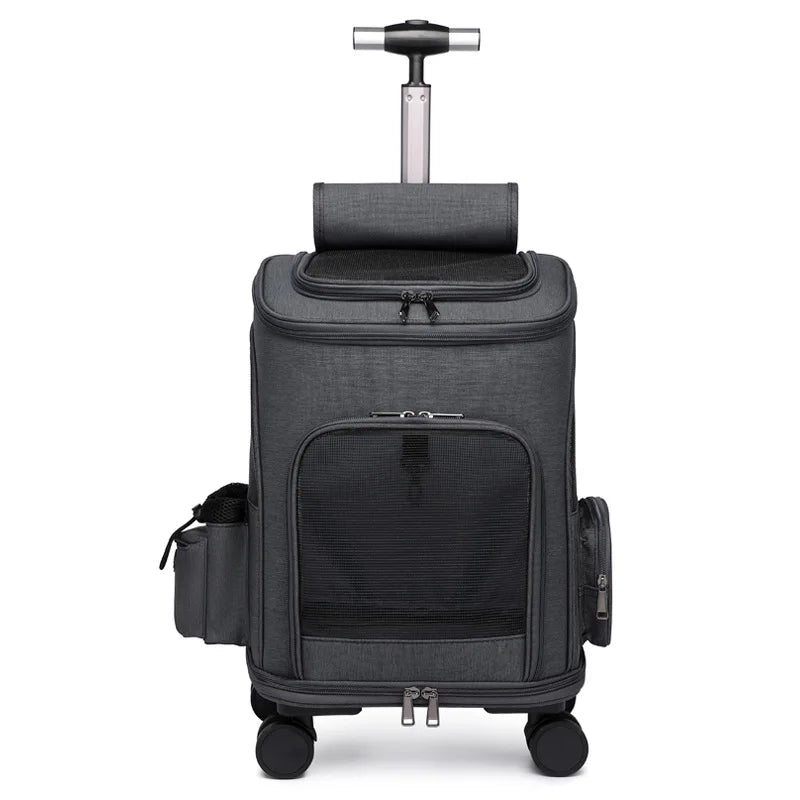 Large Capacity Breathable Pet Trolley Bag