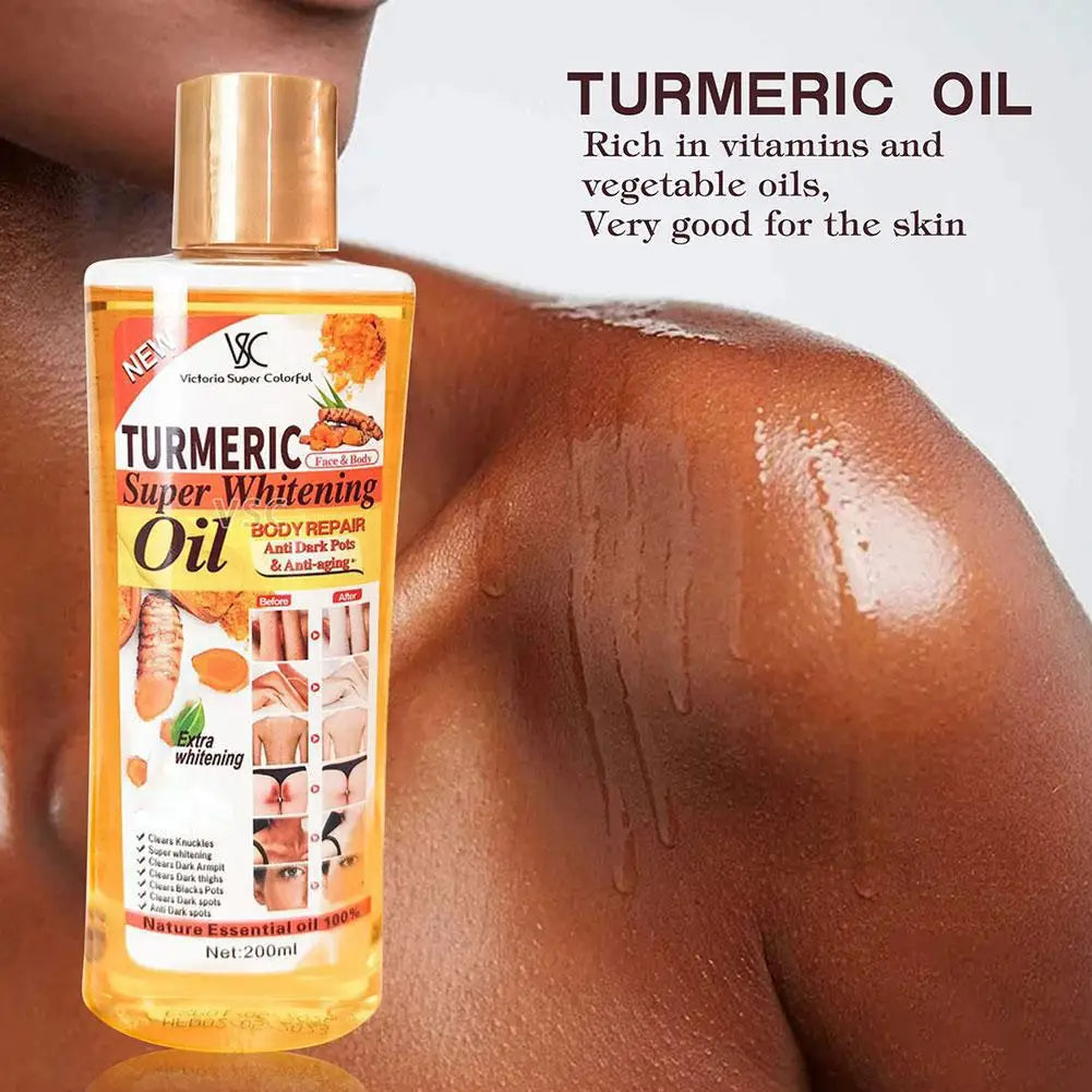 Women's Turmeric Moisturizing Brightening Body Face Massage Oil 6.8 fl oz