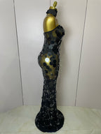 Women's Sexy Sparkly Sequin Backless Maxi Dress