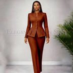 Men's Tailored Two-Piece Blazer and Pants Suit