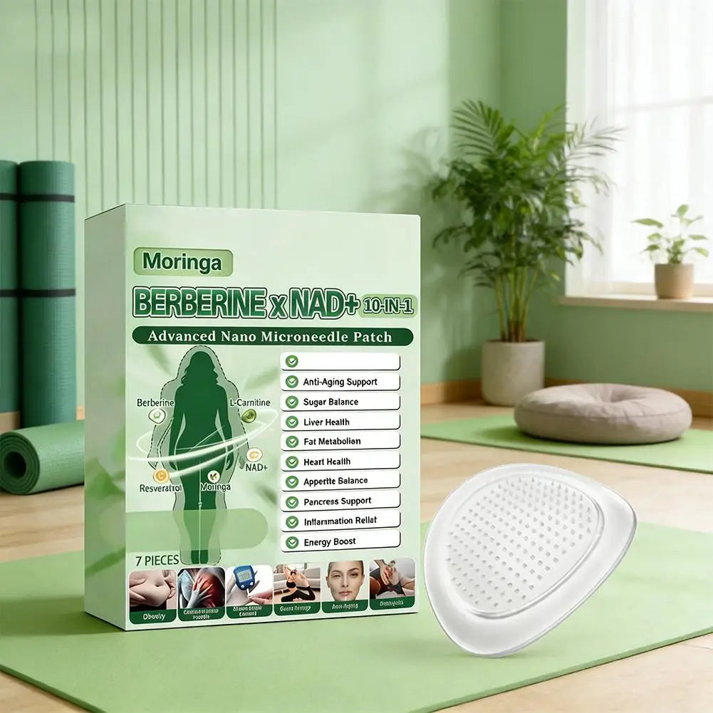 Moringa Berberine NAD+ Nano Microneedle Patch Metabolic Support