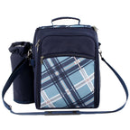 Insulated 4-Person Picnic Backpack with Cooler Compartment