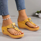 Wedge Platform Slide Sandals for Women Roman Style Summer