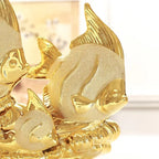 Goldfish Ceramic Ornament and Porcelain Desktop Figurine