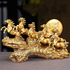 Eight Horses Resin Ornament and Feng Shui Desktop Figurine