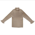 Girls' Sequined Mesh Tutu Dress Knit Sweater Two Piece Set H2327