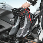 Unisex Leather Anti-Slip Urban Motocross Racing Boots D98