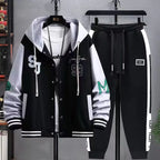 Men's Casual Hooded Sweatshirt and Jogger Pants Tracksuit Set