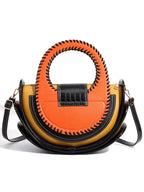 Women's Large Capacity Leather Top Handle Crossbody Bag