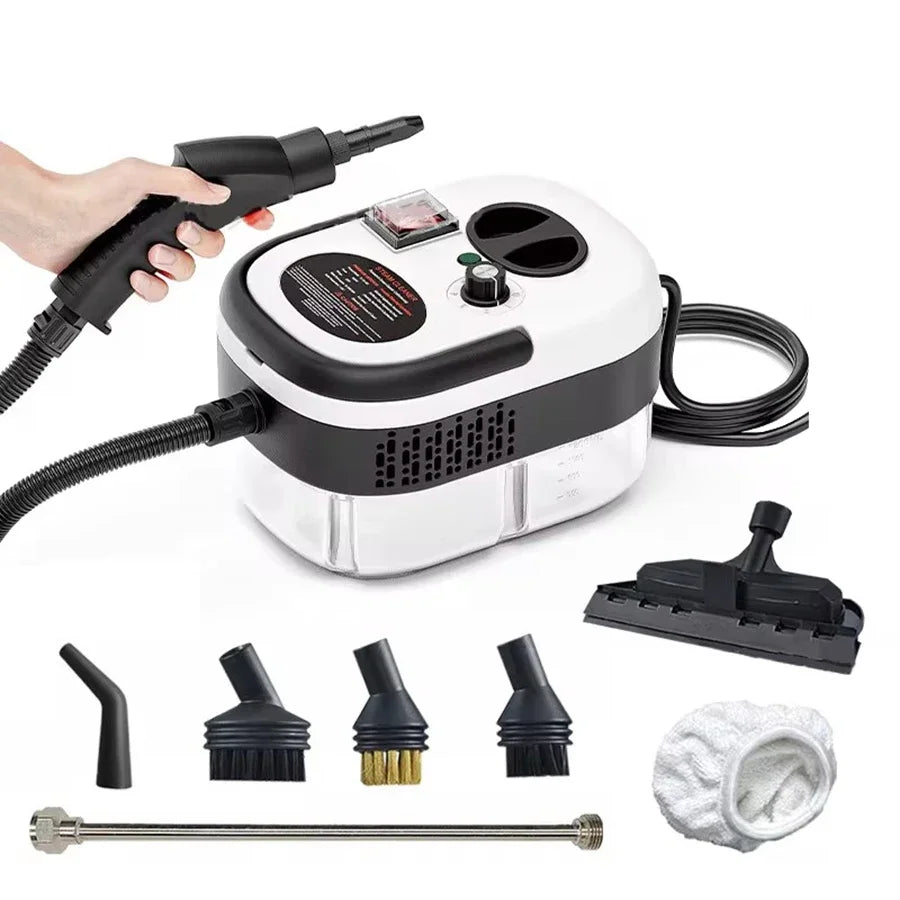High Pressure Handheld Steam Cleaner Machine with Brush Heads 2600W