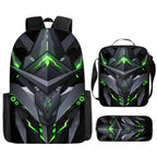Kids' Fashion Oxford 3D Print School Backpack Set