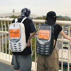 Unisex Street Style Splashproof Nylon Backpack