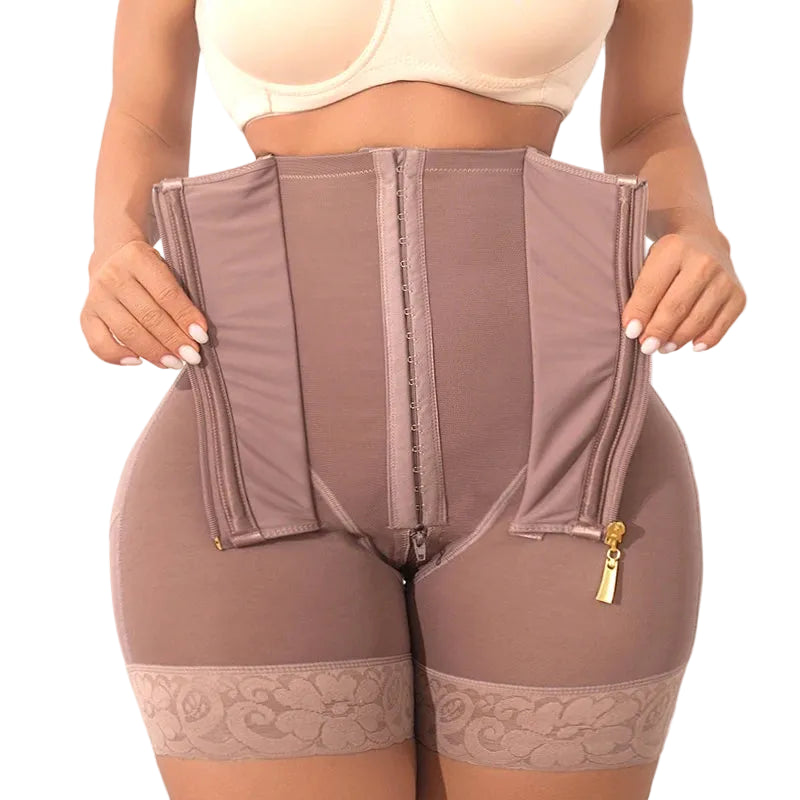 Women's High-Waist Tummy Control Shapewear Shorts With Butt Lift