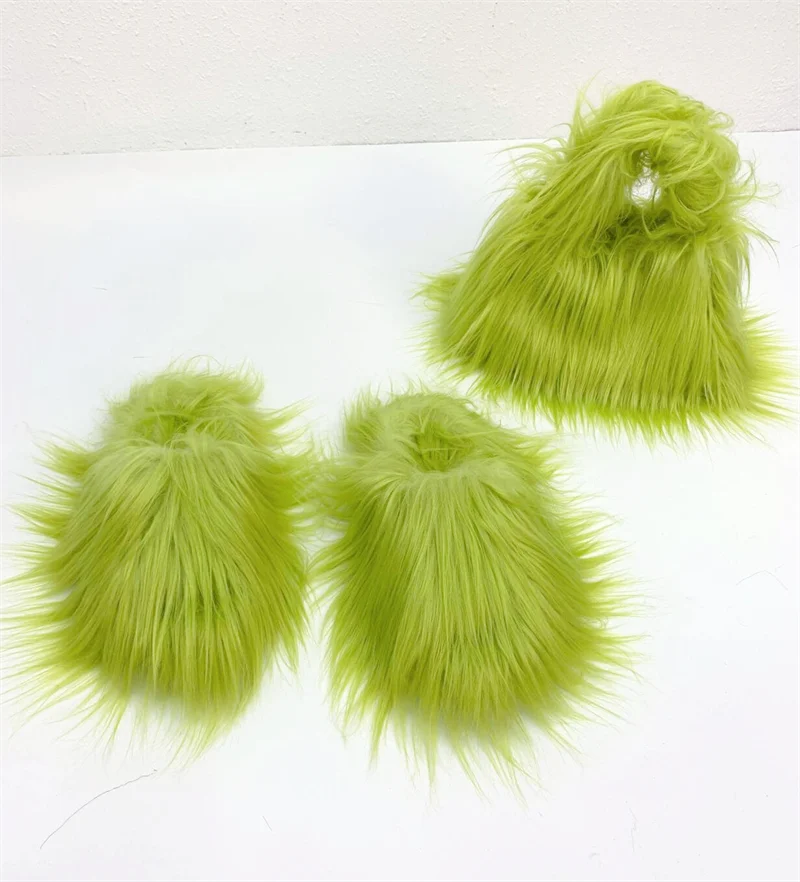 Women's Faux Fur Plush Warm Flat Slippers