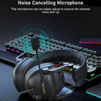 HiFi Wired Over Ear Gaming Headset with Mic