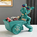 Dog Statue Resin Storage Box and Tabletop Ornament