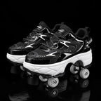Kids' Breathable Mesh Four-Wheel Roller Skate Sneakers SY119